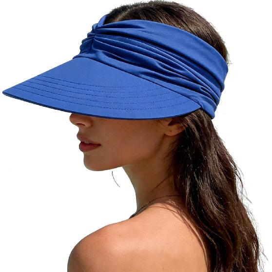 Sun Hat Women Sun Beach Visor Cap UV Protection Summer Wide Brim Hat for Sports Beach Golf Tennis Hiking
