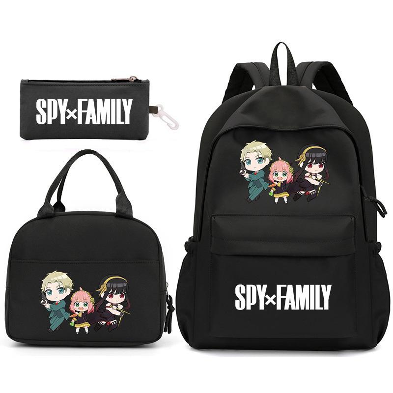 School Season Spy Playhouse Printed Backpack Pencil Bag Shoulder Bag Leisure Primary And Secondary School Students Schoolbag