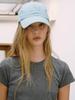 Elssibeui Lcve Logo Washed Cotton Ball Cap_Skyblue
