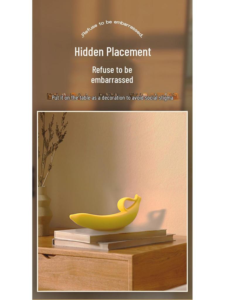 Women's Banana-Shaped Manual Masturbation Toy - 250 Pieces/Box