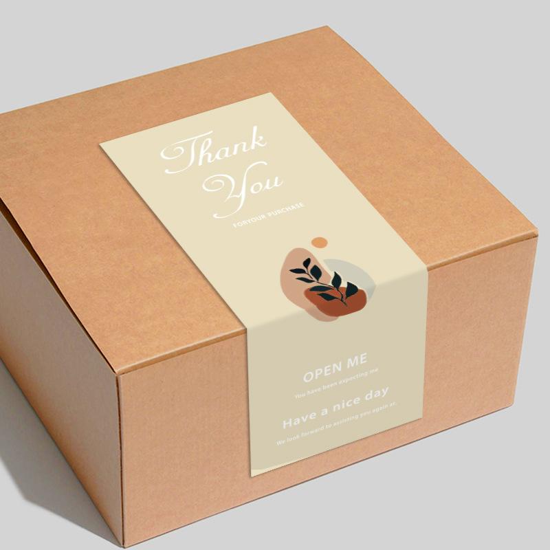 Simple, Rectangular, Thank You Stickers, Airplane Box Sealing Stickers, Express Box Sealing Stickers, Stickers, Label Stickers