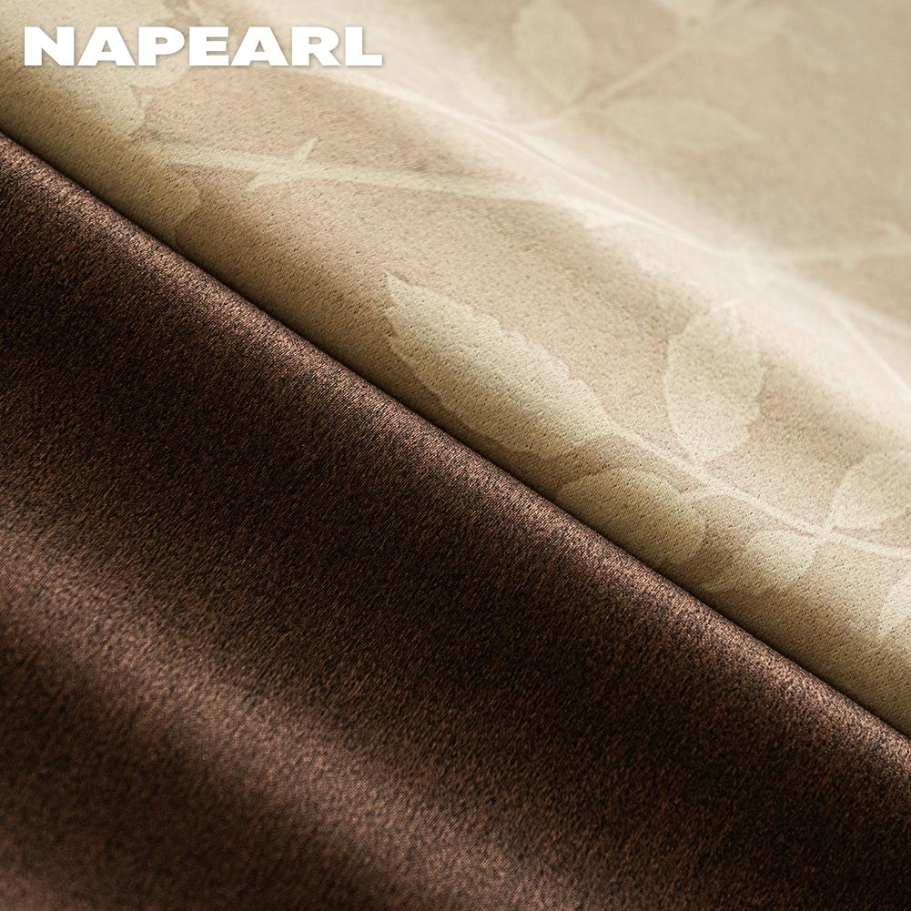 1PC NAPEARL French Gentle Printed Curtains with 70-80% Blackout for Bedroom Living Room Window for Home Decor