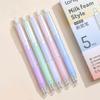 5pcs Coffee Time Gel Pens Set Milk Foam 0.5mm Ballpoint Black Color Gel Ink for Writing Office School