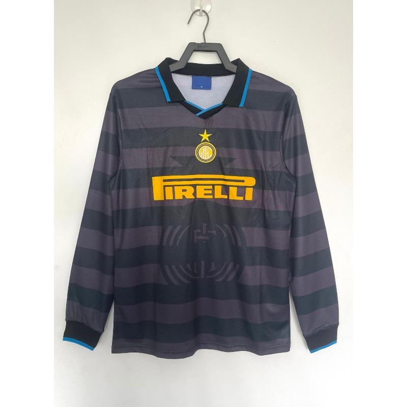 Camiseta retro de manga larga Camiseta de fútbol Real Madrid Manchester United Inglaterra Arsenal Portugal Inter de Milán AC camiseta réplica