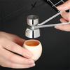 Egg Cracker Topper Tool for Raw Eggs Stainless Steel Egg Shell Opener Tool  Adjustable Effort for Preparing Custards and Cakes