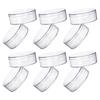12Pcs Clear Round Candy Box Transparent Lids Small Storage Containers Wedding Party Favor Organizer Jewelry Beads 8Cm