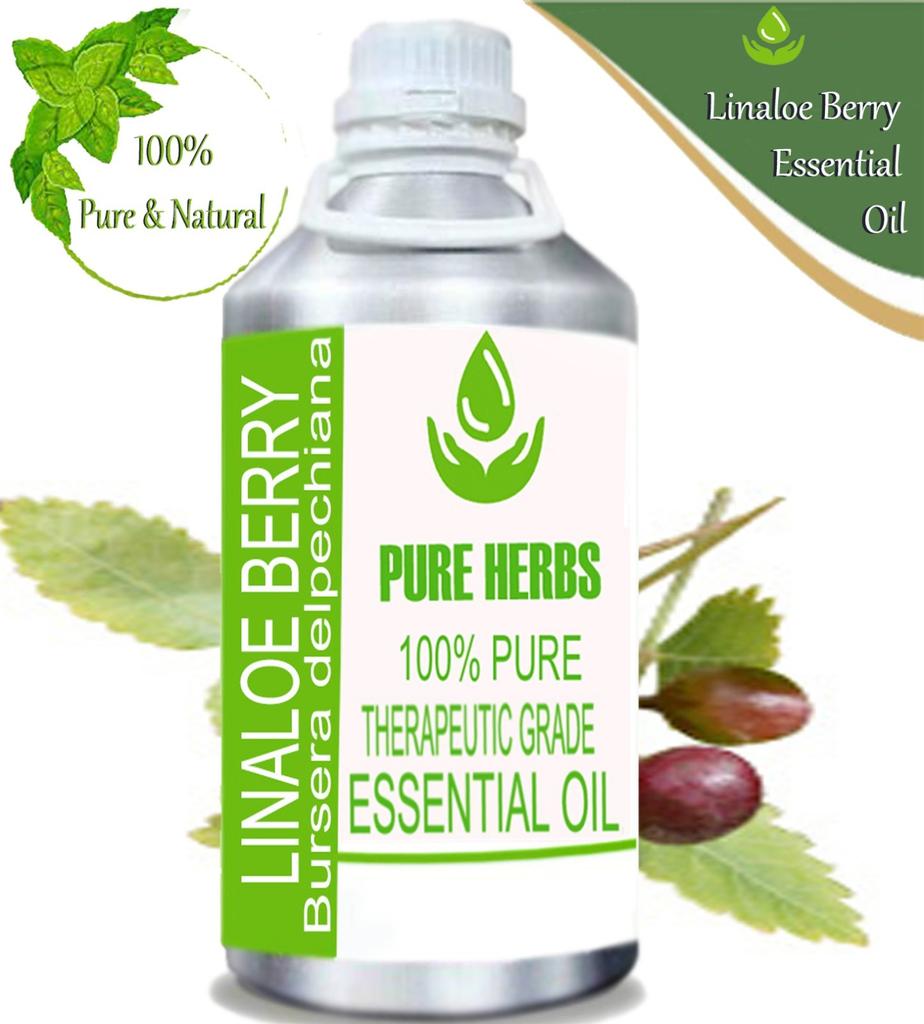 Pure Herbs Linaloe Berry 100% Pure Bursera Delpechiana Essential Oil Glass UKZA 601