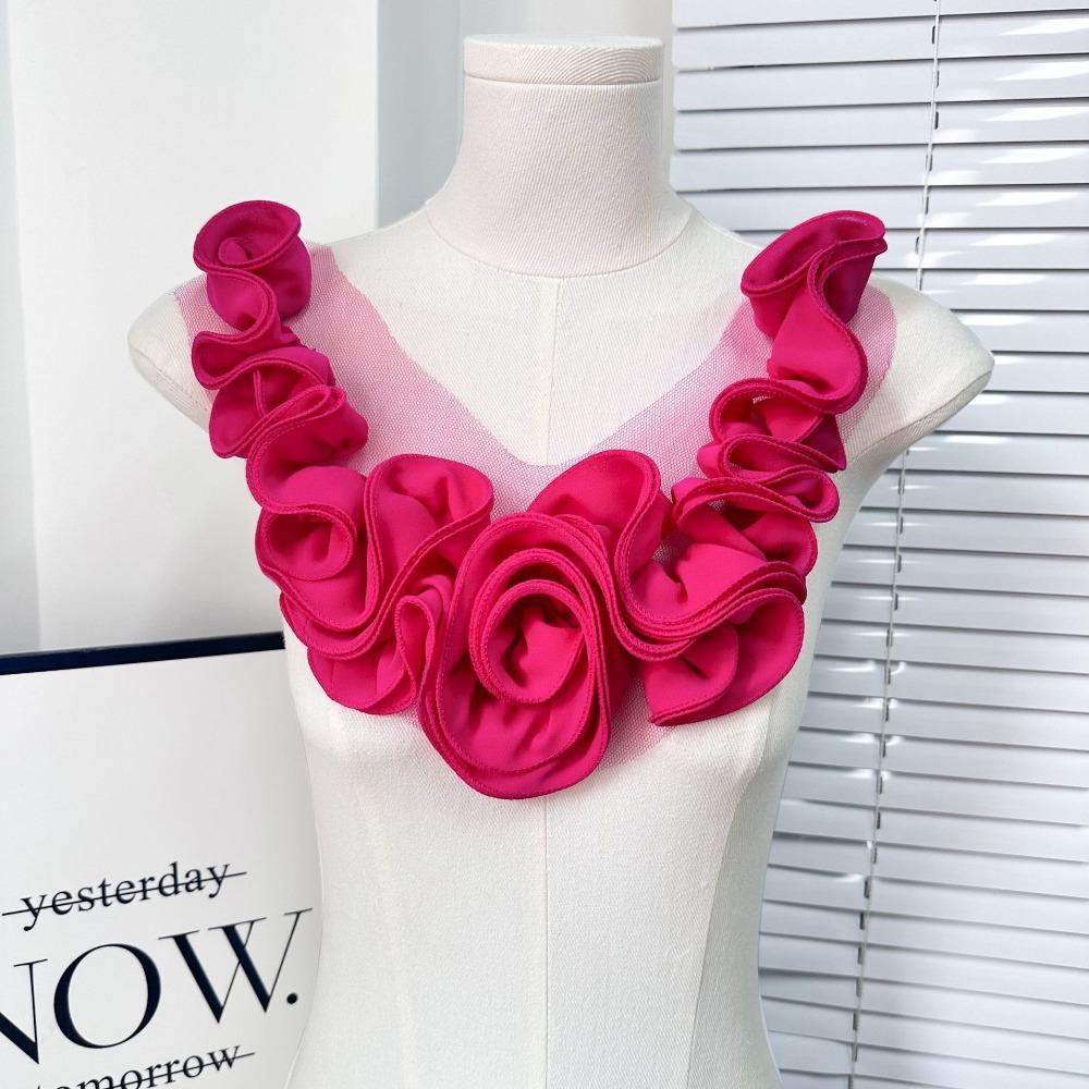 Removable Artificial Flower Patch 3D Chest Flower New Clothes Appliques