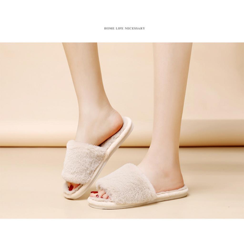 Mao Mao Slippers, Women's Shoes, Outerwear Shoes, Cotton Slippers, Thermal Shoes, Casual Slippers, Breathable, Cotton Shoes