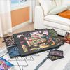 Foldable Puzzle Table with Adjustable Stand & 6 Drawers, 1000 Piece Capacity, Multicolor Grey, 77x52x4.2cm