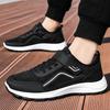 Men's shoes summer couple walking shoes breathable casual mesh shoes Velcro dad shoes comfortable soft sole single shoes