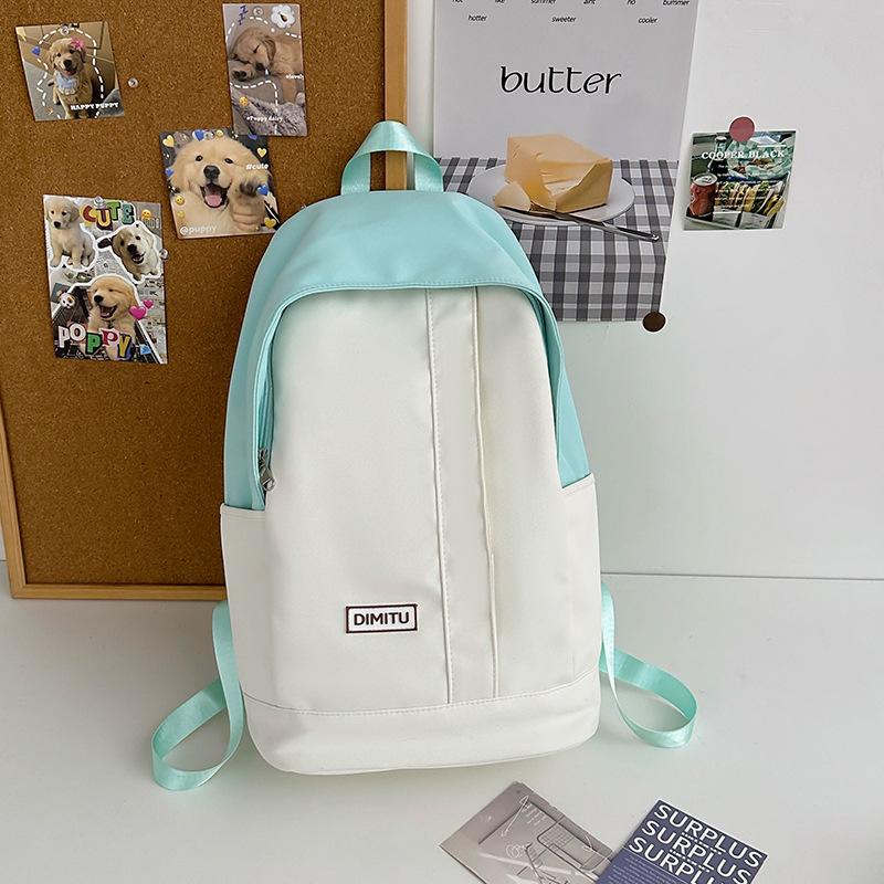 Korean Version of High value and Large capacity Schoolbag Female Niche Backpack Junior High School CampusUses High School CampusUses Small Fresh