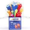 Super Dad Father's Day Gift Blue Pop Up Blessing Card Funny 3D Up Greeting Cards  Grandpa