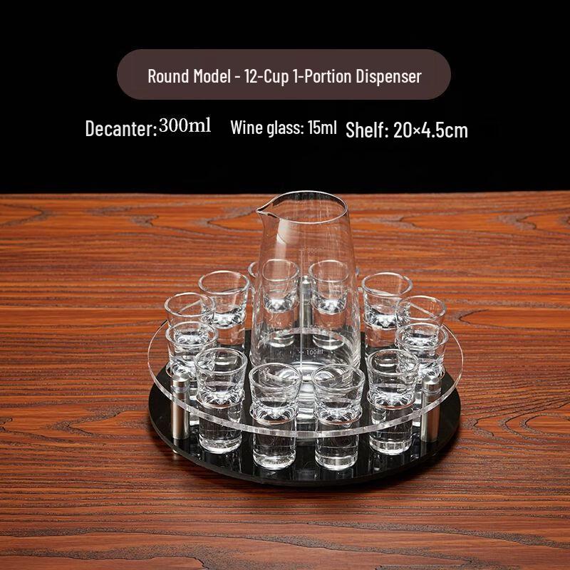 Handmade Glass Bullet Shot Glass Set