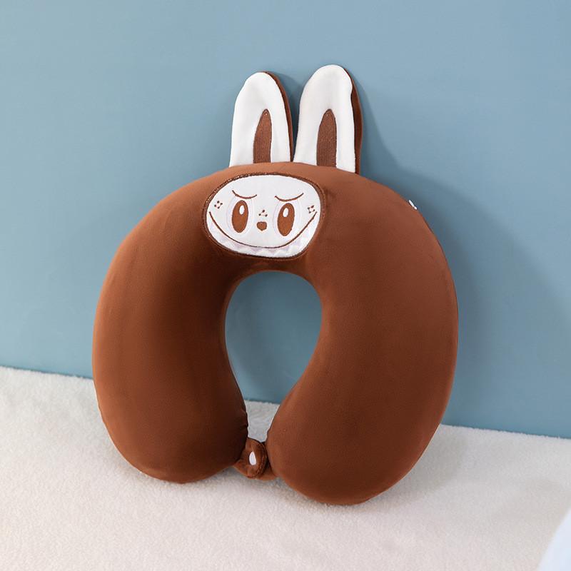 Cartoon U Shaped Neck Pillow Memory Foam Travel Cushion For Car Plane Commuting