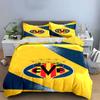 Yellow and blue stripes. Bedding sets Duvet cover sets Duvet covers Pillowcases(1 * Duvet Cover 2 * Pillowcases without duvet insert)