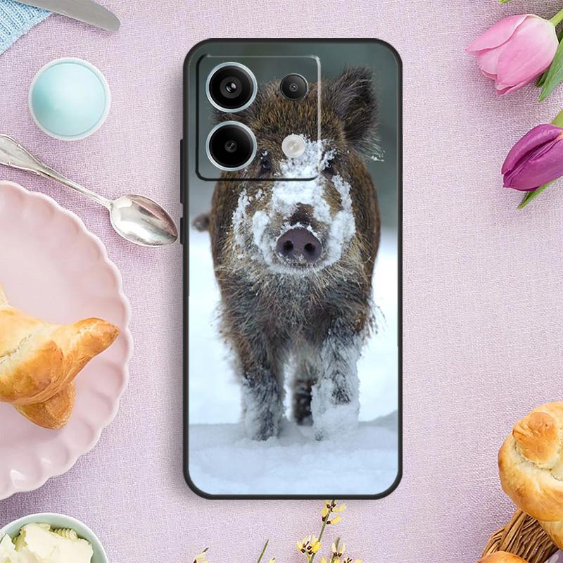 

wild boar Case For Xiaomi Redmi Note 12 11 9 10 13 Pro Plus 9S 10S 11S 12S Redmi 12 10 C 9C 13C Cover Redmi Note 13ProPlus