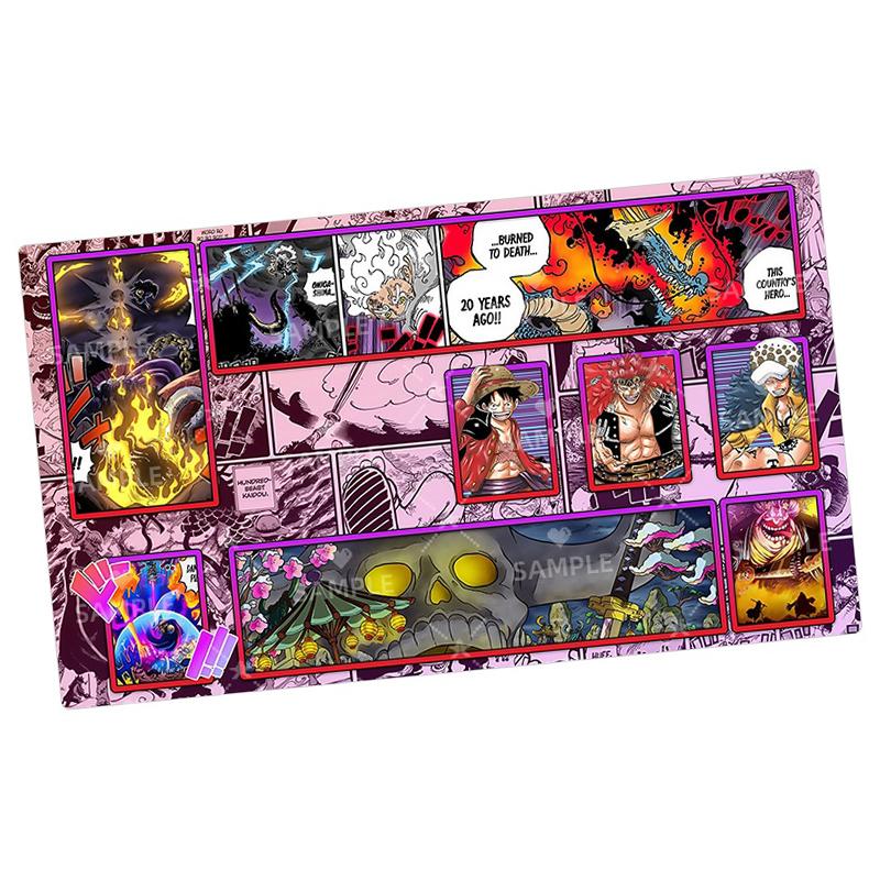 One Piece Zoro Reiju Card Battle Mat Opcg Shanks Single Player Board Game Card Battle Card Pad Gift Toys