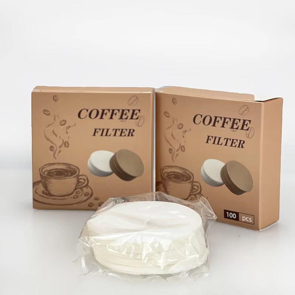 100Pcs Round Water Filter Papers 51/53/58mm Espresso Portafilter Accessories  Barista Tools