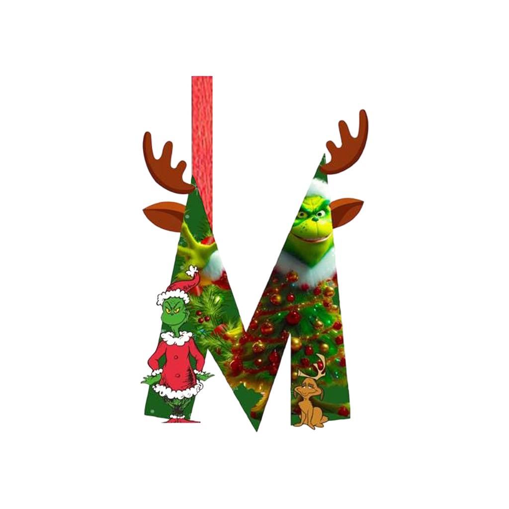2D Christmas Decoration Pendant Christmas Tree Tag Theme Party Crafts Ornament