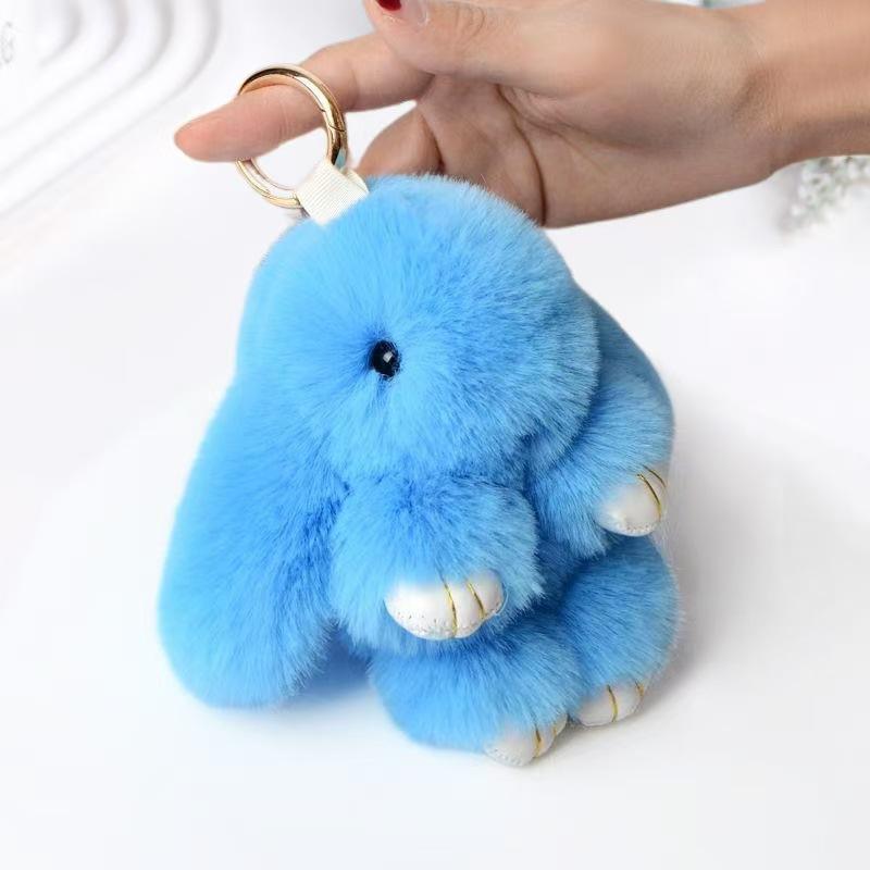Imitation Otter Rabbit Pendant, Bag Decor, Car Keychain Charm