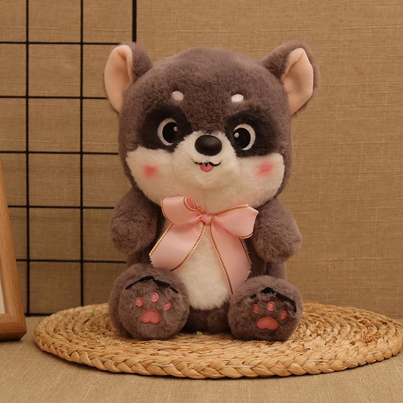 Cute Raccoon Bow Tie Plush Toy - Girl's Cloth Doll & Birthday Gift