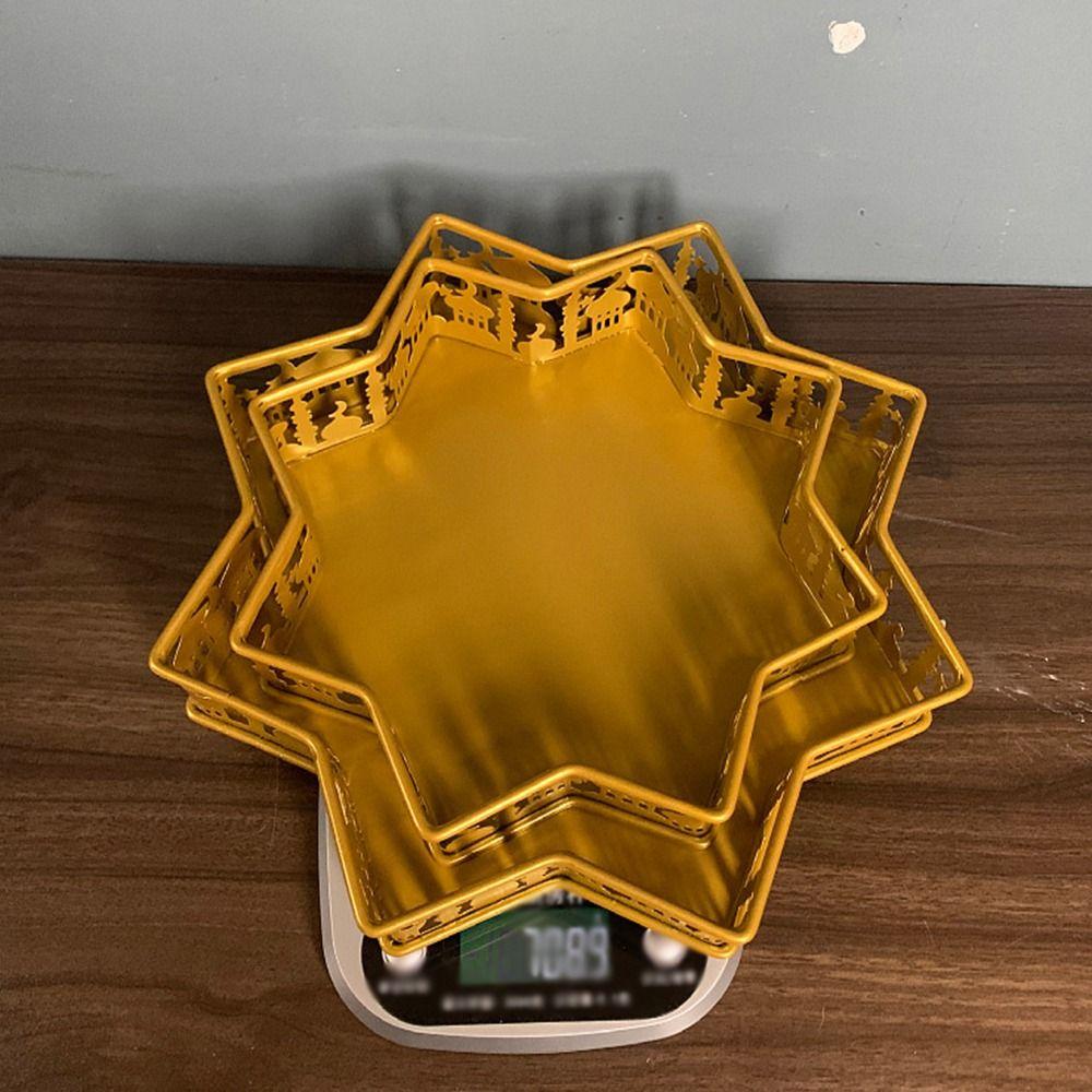 Železný stojan na muffiny podnos Islámský podnos na večeři Talíře na dezert Eid Mubarak Party potřeby