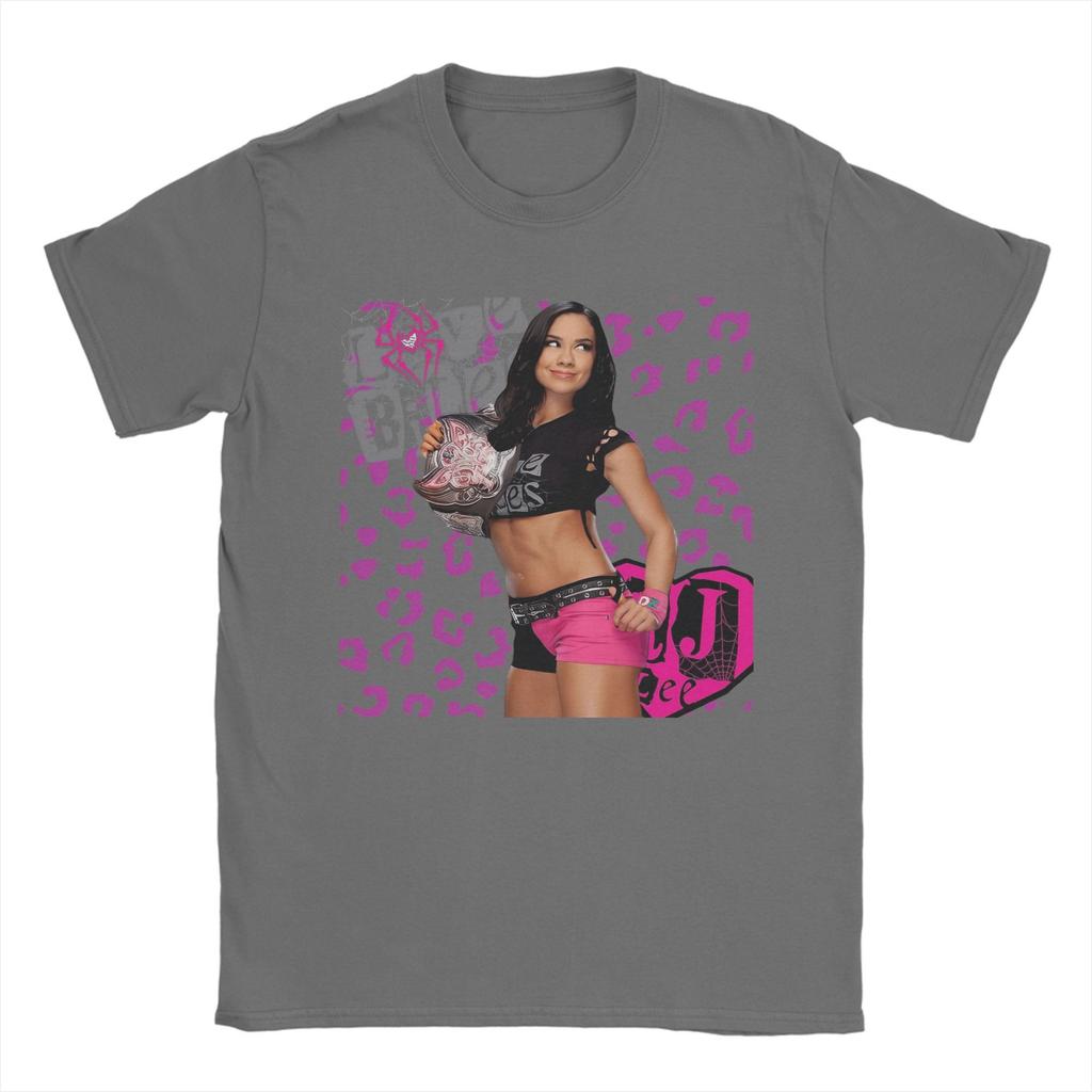 AJ Lee Girl Wrestling Men's T Shirts Funny Tees Short Sleeve O Neck T-Shirts 100% Cotton New Arrival Tops