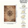 Vintage Compass Rose Nautical Chart Art PrintBlanket Flannel Throw Blanket for Sofa, Bed, Travel, Camping, Office, Couch, Chair, And Bed Gif