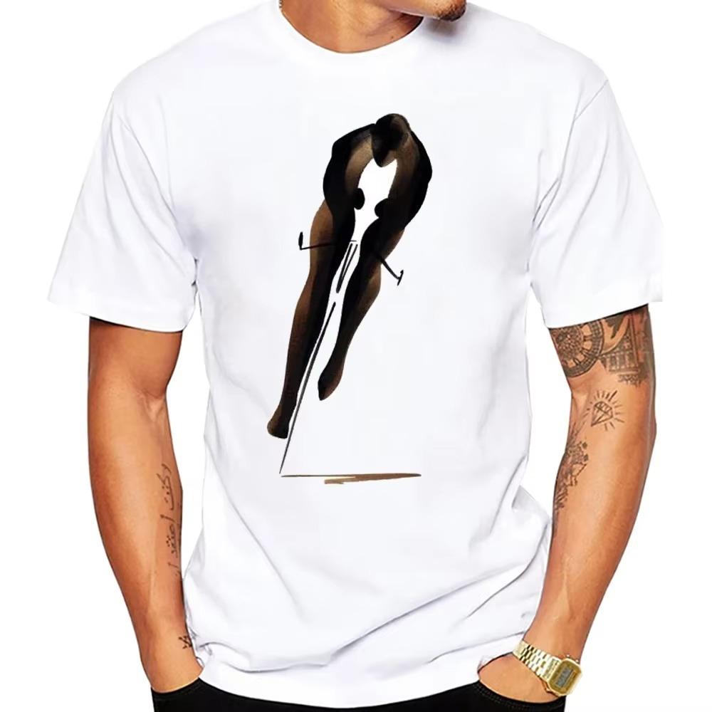 FUnny Anime Three Dad Fixed Gear Bicycle Cycling Fashion Vintage Classic T-Shirt Summer Men Short Sleeve Hip Hop Casual Tees