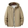 Men's Lightweight Hooded Workwear Jacket - Versatile, Waterproof, Multi-color, Plus Size