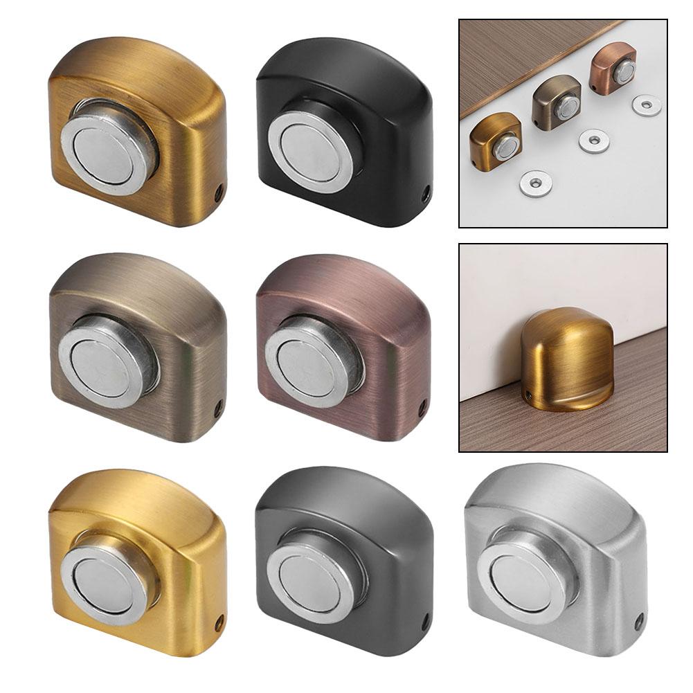 Nopunch Magnetic Door Suction Stopper Zinc Alloy Doorstop for Reliable Shock Absorption and Collision Prevention