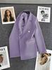 Dark Blue Women's Versatile Small Suit Jacket – New Style for Spring and Autumn 2026