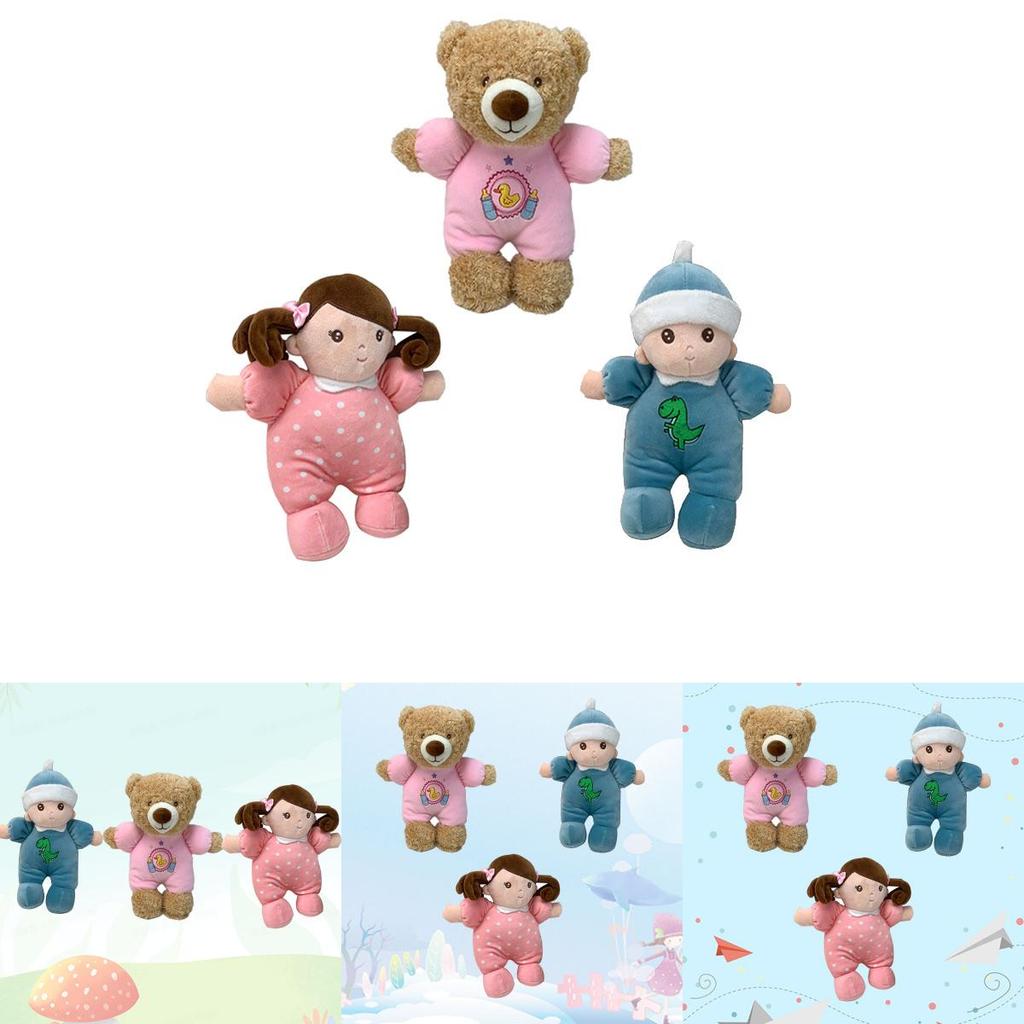 Soft Baby Comforting Doll Pillow Cute Bear Plush Toy For Boys Girls Children's Festival Gift 30cm