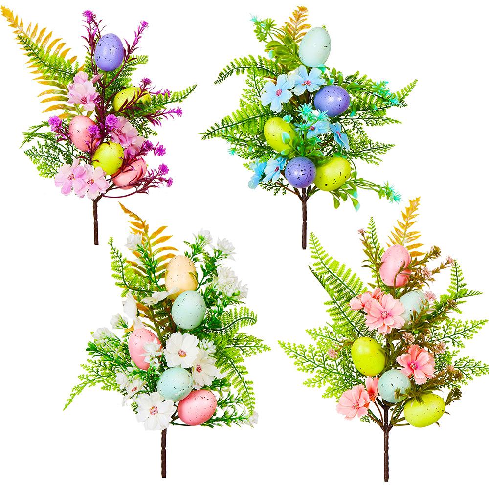 Simulation Green Plant Easter Egg Single Home Wedding Decoration Simulation Spring Single