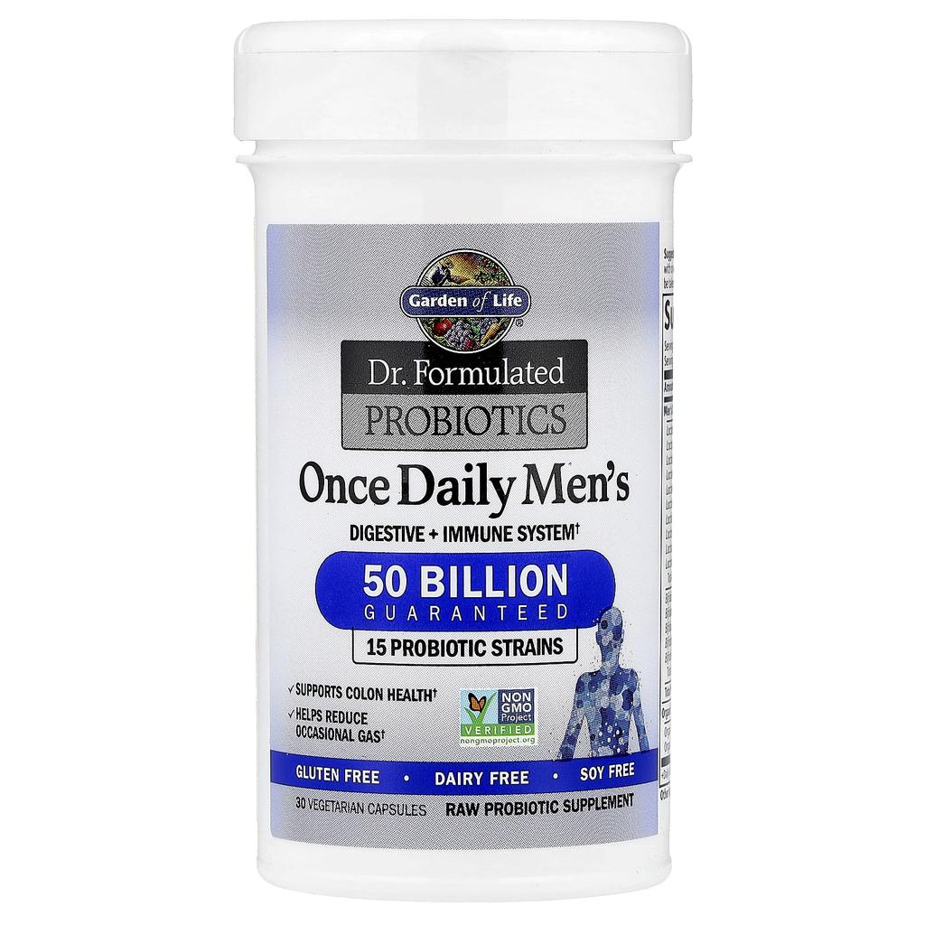 Dr. Formulated Probiotic, Men's One Daily, 50 Billion, 30 Veggie Caps