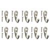 10 Stück Retro-Haken, europäischer Mini-Haken, Bronze-Verschluss, Kleiderbügel für Kleidung, Schlüssel, Hut, Handtuch, Robe