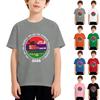 Kids Printed Crew Neck Short Sleeve Casual Loose Fit T Shirt Comfortable Cotton Fabric Durable Stitching Suitable for Everyday Wear