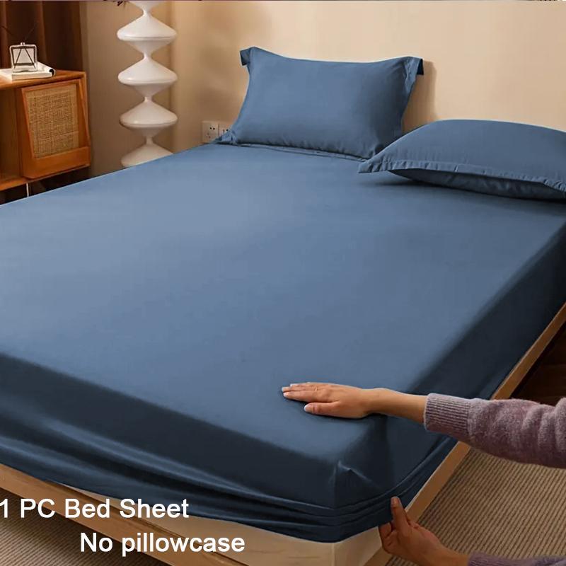 

1 шт. Ультрамягкая простыня на резинке - Легкий дышащий полиэстер, Легкий уход и подходит для защиты матраса, Удобное постельное белье для всех сезонов Мягкая простыня 160*200*25cm(Only Sheet)