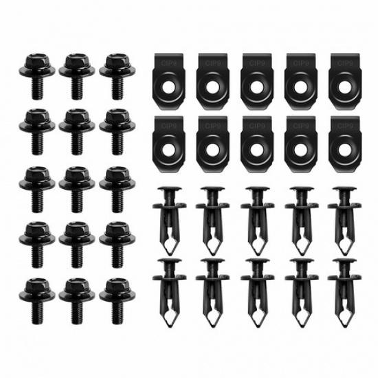 Engine Under Cover Splash Shield Guard Body Bolt U-nut Clip Fastener For Hyundai