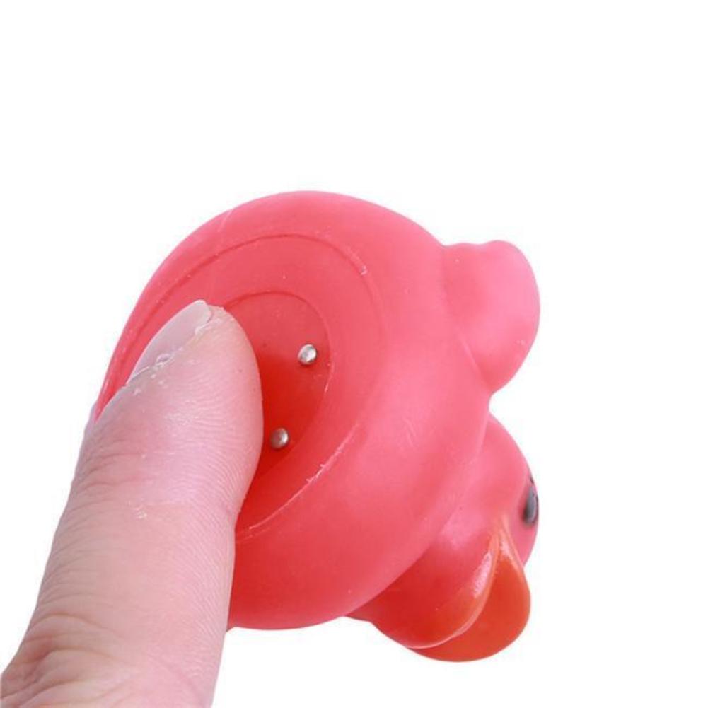 1Pc Newborn Baby Bath Time Toy Changing Duck Flashing LED Lamp Light