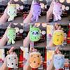 Cute Cartoon Panda Rabbit Fruit Milk Tea Cup Plush Toy Pendant Keychain Kids For