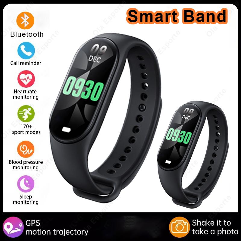 M6 Smart Band IP67 Waterproof Sport Watch Men and Woman Blood Pressure Heart Rate Monitor Fitness Smart Bracelet For Android Ios