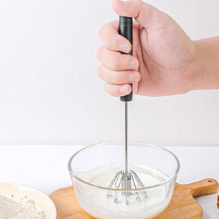 Ergonomischer Hand-Eierschläger für mühelose Backvorbereitungen Stahl-Schneebesen Klingen-Rotationsmechanismus Sahne-Mischwerkzeug