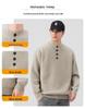 Men's Retro Knit Stand Collar Pullover - New Autumn/Winter Arrival, Versatile, Trendy, Loose Fit Sweater with Buttons