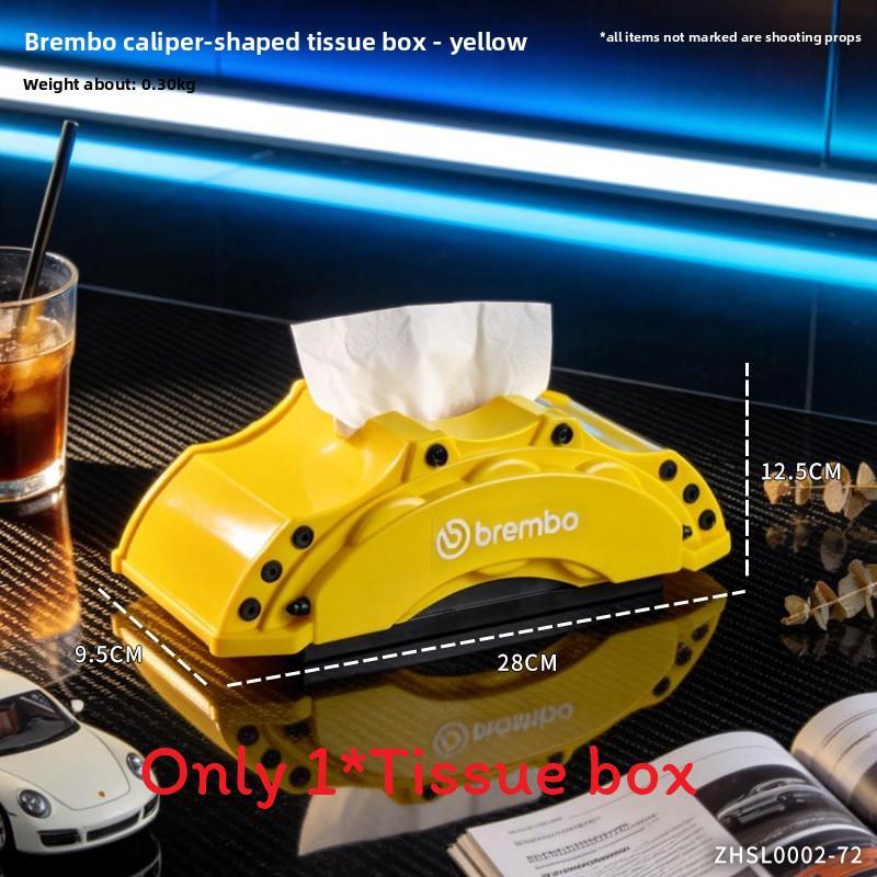 Brembo Brake Caliper Tissue Box Modern Plastic Home Decor For Living Room And Kitchen