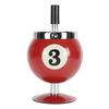 Billiard Ashtray with Lid Windproof Automatic Extinguishing Decorative Ashtray for Home Restaurant