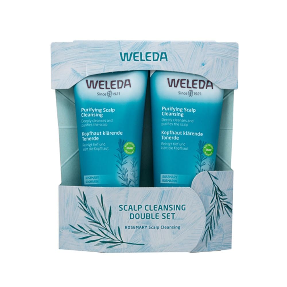 

разработано в WELEDA Очищающий двойной набор для кожи головы 200 г x 2 Массаж кожи головы Спа для головы Уход за кожей головы Аромат горьких трав Натуральные ингредиенты Органический [Официальный] серый