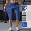 Men's Plus Size Lightweight Quick Drying Sports Pants with Zippered Pockets and Reflective Strips - High Stretch and Breathable, Fitness Apparel