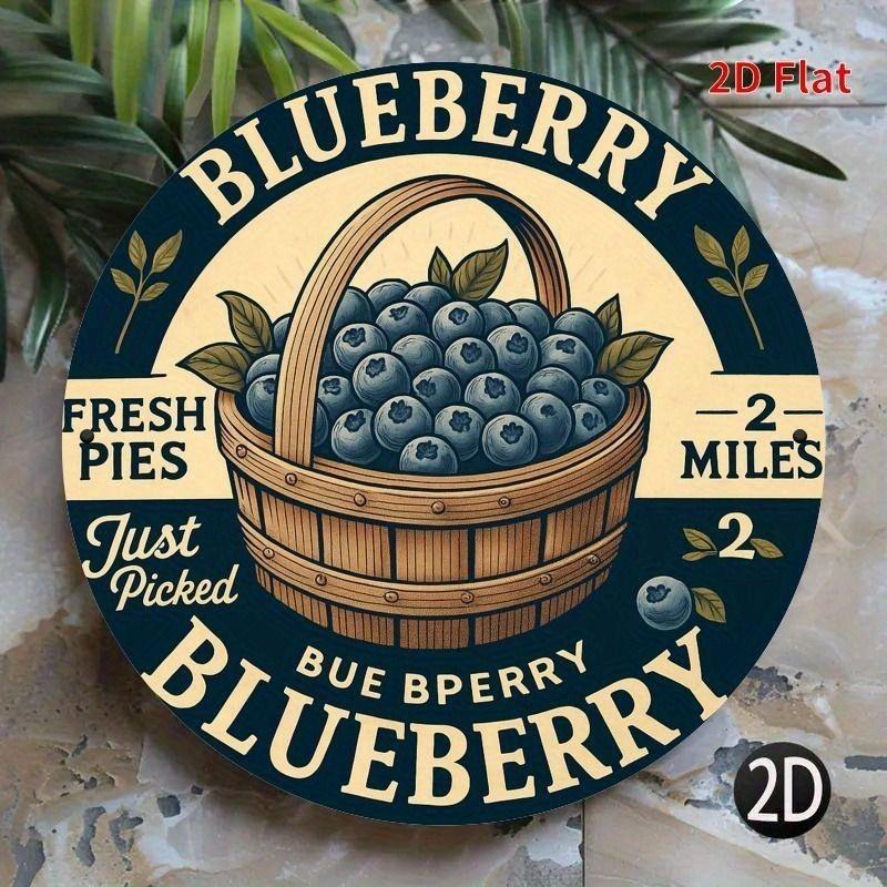 2D Flat Hanging Decorative Metal Sign Hand Painted Art